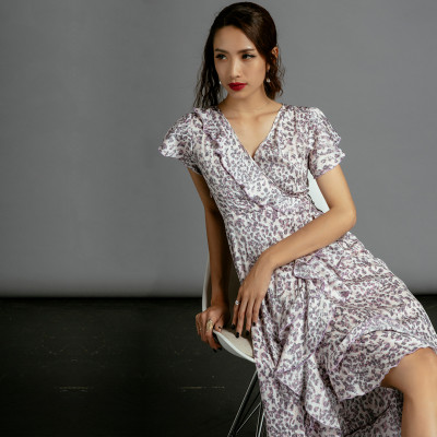 Đầm Midi Đầm Dài Đầm Đắp Vạt DRE109 Thời trang thiết kế Hity