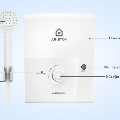 Máy nước nóng trực tiếp Ariston Aures Easy 3.5 - Hàng chính hãng