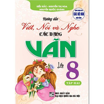 Sách - Hướng Dẫn Viết, Nói Và Nghe Các Dạng Văn Lớp 8 - Tập 2 - Dùng Chung Cho Các Bộ Sgk Hiện Hành - Hồng Ân