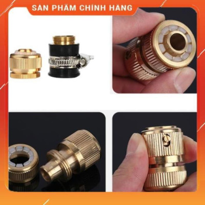 Vòi Xịt️Evoucher Bộ dây vòi xịt nước rửa xe, tưới cây , tăng áp 3 lần, loại 20m 206701-2 đầu đồng, cút đồng