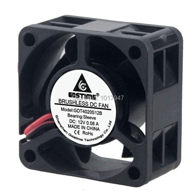 1 Quạt Tản Nhiệt Mini Dc 12v 2pin 40mm 40x40 X 20mm 4020 4cm Cho Máy Tính