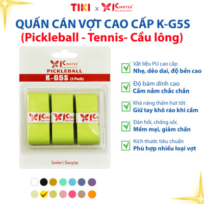 Quấn Cán Vợt KINGTEK K-G5S | Overgrip Cao Cấp Cho Pickleball  / Cầu Lông / Tennis | Êm Tay – Chống Trượt – Hút Mồ Hôi -