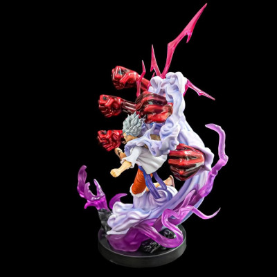 Mô Hình Luffy Gear 5 Trạng Thái Chiến Đấu 33cm Mô hình One Piece Cao Cấp, Figure Mô Hình Anmie One Piece Luffy Vua Hải T