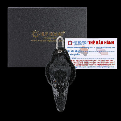 Móc khóa đầu cá sấu Huy Hoàng màu đen HC8220