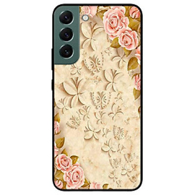 Ốp lưng dành cho Samsung S22 - S22 Plus - S22 Ultra - Hoa Hồng Lá Vàng