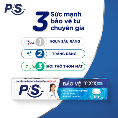 Combo 2 Kem Đánh Răng P/S Bảo vệ 123 - 180G