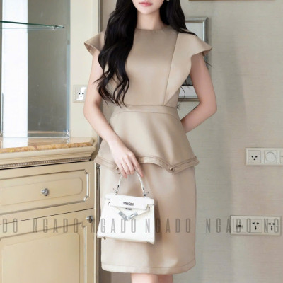 Đầm nude cánh tiên NGADO , đầm thiết kế , đầm dự tiệc