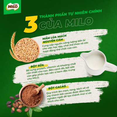 Sữa lúa mạch Nestlé MILO Nguyên chất 400g (hũ nhựa) - Giao mẫu ngẫu nhiên