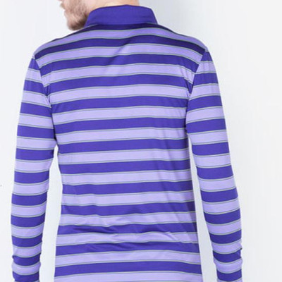 Áo Thun Dài Tay Nam Kẻ Ngang Màu Tím ALIGRO ALGAPD011