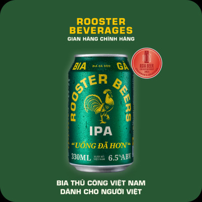 Thùng Rooster Beers IPA (Bia Gà) 24 Lon (330ml/Lon)