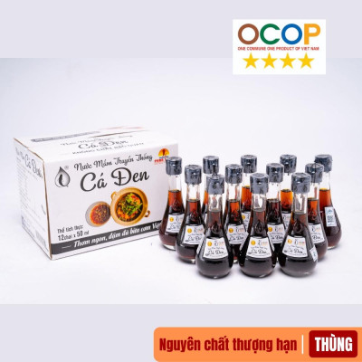 [ OCOP] Thùng Nước Mắm Nguyên Chất Thượng Hạng 50ml  (100% Thành Phần Tự Nhiên - Nước Mắm Cá Đen Phan Thiết)