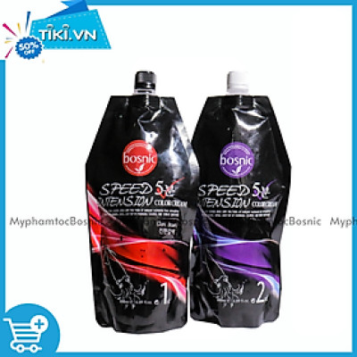 Kem Nhuộm Phủ Bạc 5 Phút BOSNIC 500ML