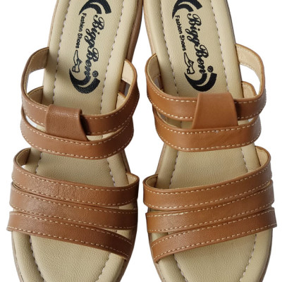 Dép Đế Xuồng Nữ Da Bò BIGGBEN Cao Cấp DX31