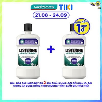 Nước Súc Miệng Làm Trắng Răng Listerine 750ml