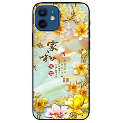 Ốp lưng dành cho Iphone 12 / 12 Pro mẫu Chữ Hoa Vàng