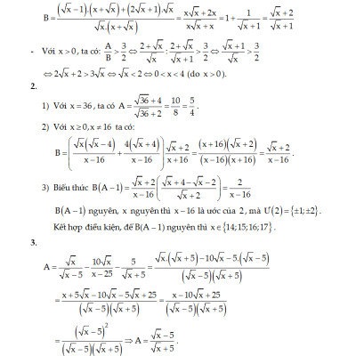 Các Chuyên Đề Bồi Dưỡng Học Sinh Giỏi Đại Số Lớp 9