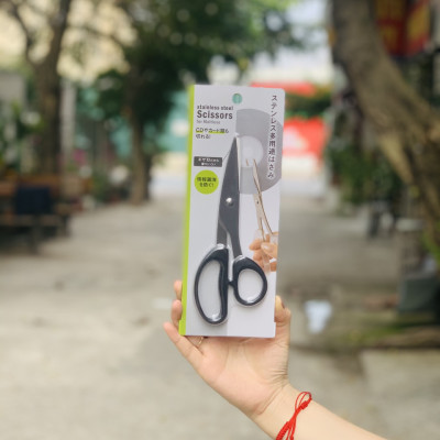 Combo 03 Kéo văn phòng Echo Metal 180mm hàng nội địa Nhật Bản (giao màu ngẫu nhiên)