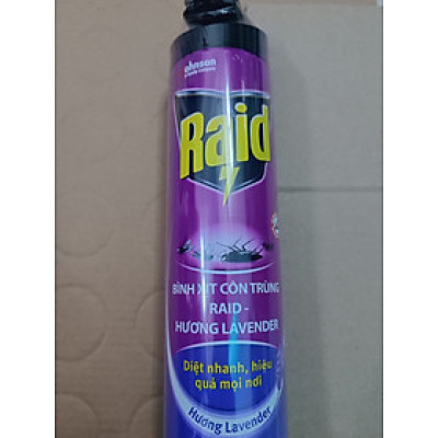 Bình xịt muỗi Raid hương lavender 520ml