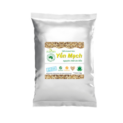 Yến Mạch Nguyên Chất Ăn Liền Xuân An [ko đường] Túi 3Kg (Giảm 30%)