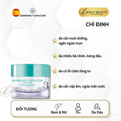 Kem Dưỡng Cho Da Dầu Mụn Germaine PUREXPERT Hydro-Mattifying Gel-Cream | Kelly Beauty