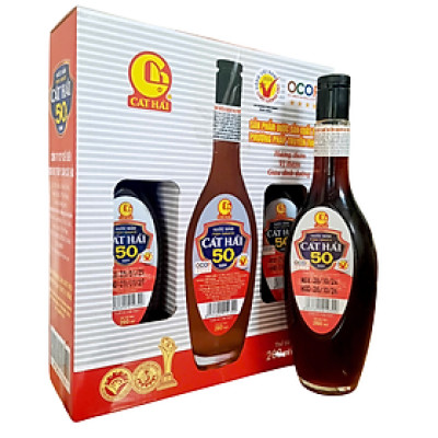 Nước Mắm Cát Hải Loại 50 Đạm, Xách 3 Chai Thủy 260ml