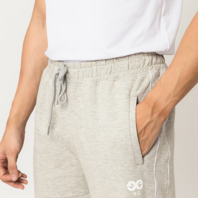 Quần Dài Thể Thao Nam Ống Rộng 2 Sọc Vải Nỉ Cotton Dày Dặn Cao Cấp - X084