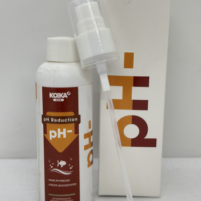 KOIKA pH- ( chai 105ml)  VI SINH ĐẶC BIỆT GIÚP GIẢM PH MÔI TRƯỜNG  CHUYÊN DÙNG CHO CÁ VÀ TÉP CẢNH