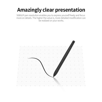 Máy tính bảng vẽ đồ họa Huion H430P với 4096 mức độ nhạy áp lực Độ phân giải bút 5080LPI 233PPS