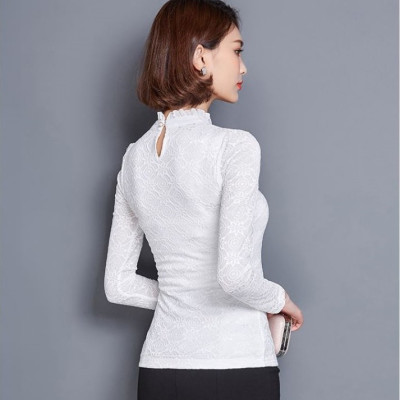 Áo ren thu đông cổ tròn lót dày ale34