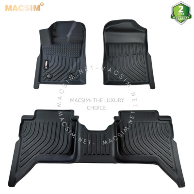 Thảm lót sàn xe ô tô Ford Raptor 2022 + Nhãn hiệu Macsim chất liệu nhựa TPE cao cấp màu đen