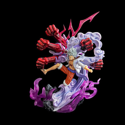 Mô Hình Luffy Gear 5 Trạng Thái Chiến Đấu 33cm Mô hình One Piece Cao Cấp, Figure Mô Hình Anmie One Piece Luffy Vua Hải T