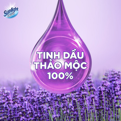 Nước Lau Sàn Sunlight Tinh Dầu Thảo Mộc Hương Lavender Túi 3.6KG