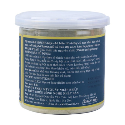 Tam thất bắc Kochi Dạng bột [Hộp 200g]