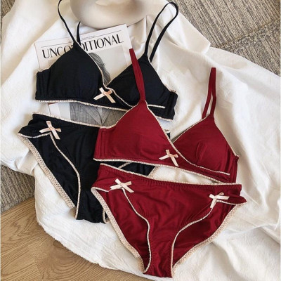 Bộ Đồ Lót Cotton Phong Cách Nhật Bản Không Gọng ( Mã SP B291)