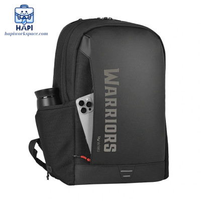 Balo chống thấm nước hàng chính hãng WiWU Warriors X Pro 15.6 inch: Cordura 1000D Nylon, da PU, chống sốc, giữ form