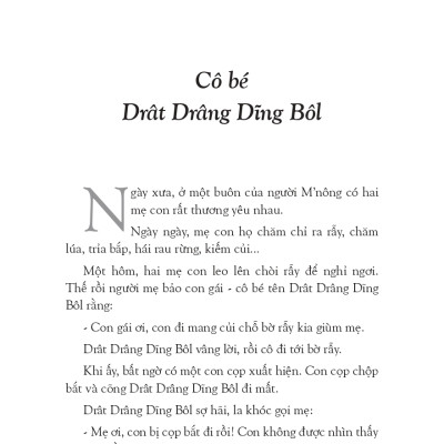 Cô Bé Drât Drâng Dĩng Bôl (Truyện Cổ M