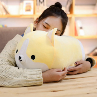 Thú nhồi bông hình chó Corgi đáng yêu TNB234  - Màu ngẫu nhiên