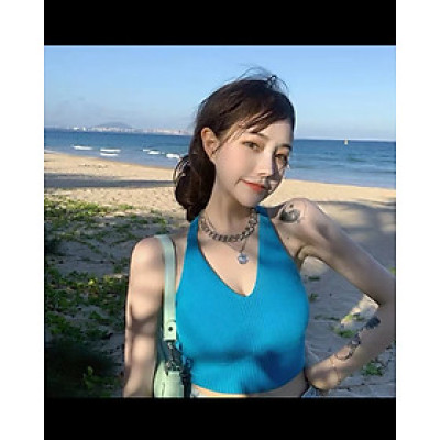 Áo 2 dây nhũ, áo 2 dây kim tuyến, áo 2 dây croptop