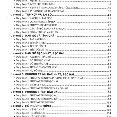Phương Pháp Giải Các Chủ Đề Căn Bản Đại Số 10 (Biên Soạn Theo Chương Trình GDPT Mới)  - HA