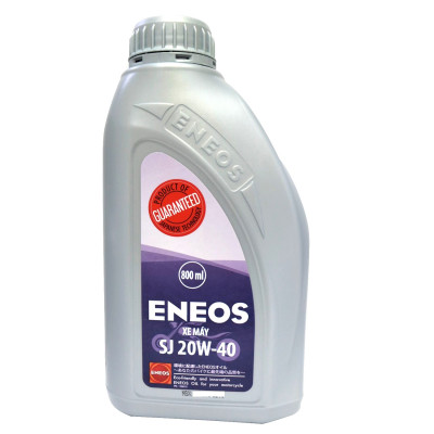 Dầu nhớt động cơ xe số, xe máy 4 kỳ Eneos 20W40 EN-MA-20W40 - Đạt chuẩn API SJ, Bôi trơn, làm mát, chống rỉ, làm sạch động cơ, kéo dài tuổi thọ động cơ, chịu nhiệt cao
