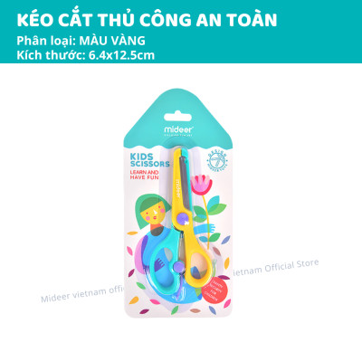Kéo Thủ Công Cắt Giấy An Toàn Cho Bé An Toàn Mideer Craft Sicrssors