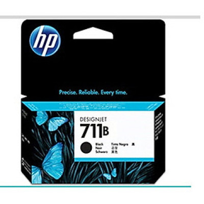 Mực in HP 711B 38-ml Black DesignJet Ink Cartridge (3WX00A) thay cho mã mực CZ129A - Hàng chính hãng
