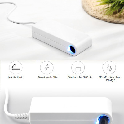 Bộ Chuyển Đổi Nguồn 220v Sang 12v Chân Tẩu 10A-120W Cao Cấp AZONE 