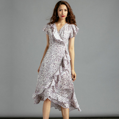 Đầm Midi Đầm Dài Đầm Đắp Vạt DRE109 Thời trang thiết kế Hity