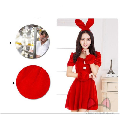 Đầm Giáng Sinh Tai Thỏ Cực Kỳ Dễ Thương