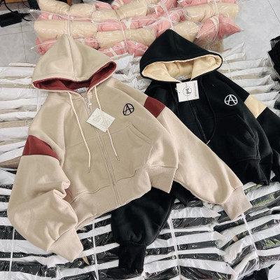 Áo khoác nỉ nỉ dệt dày túi trong xitin ngộ nghĩnh-A2123