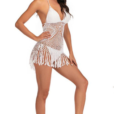 Bikini len móc thời trang biển mua hè phong cách châu âu AB01 Free size