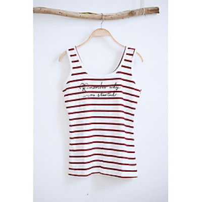 Áo thun sọc sát nách nữ