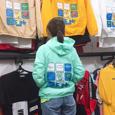 ÁO KHOÁC DÙ Hoạt Hình (M158 - Ảnh Thật)