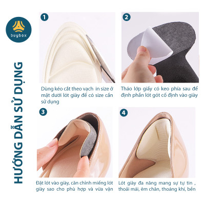 Miếng lót giảm size cho giày bị rộng Cao Cấp - buybox - BBPK11